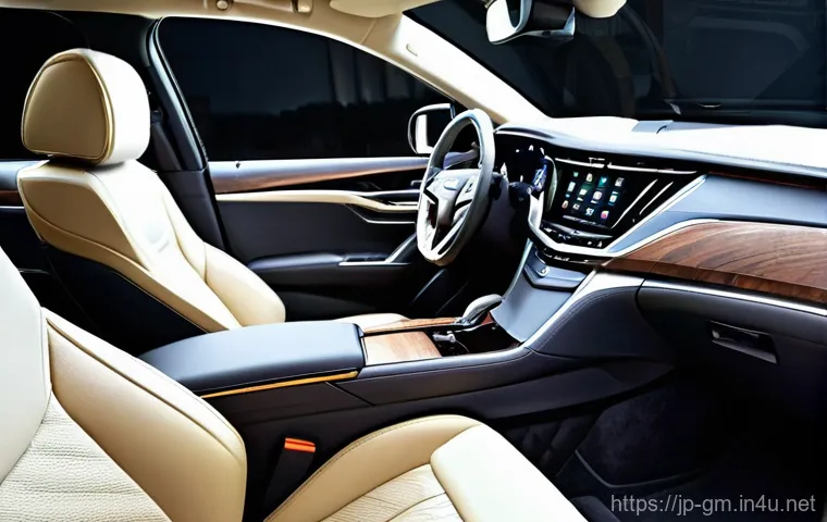 지엠 캐딜락 XT6의 고객 만족도 - **Prompt for Exterior Presence:**
    "A stunning Cadillac XT6, captured in a dynamic three-quarter ...